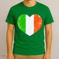 Ireland heart retro flag - St Patricks Day T-Shirt thumb 3