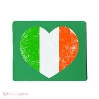 Ireland heart retro flag - St Patricks Day Mousepad thumb 0