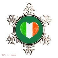Ireland heart retro flag - St Patricks Day Ornament thumb 0