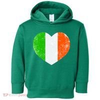 Ireland heart retro flag - St Patricks Day Toddler Hoodie thumb 0