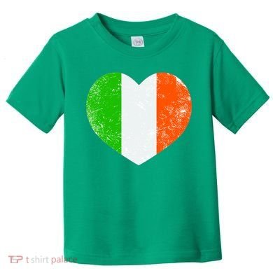 Ireland heart retro flag - St Patricks Day Toddler T-Shirt