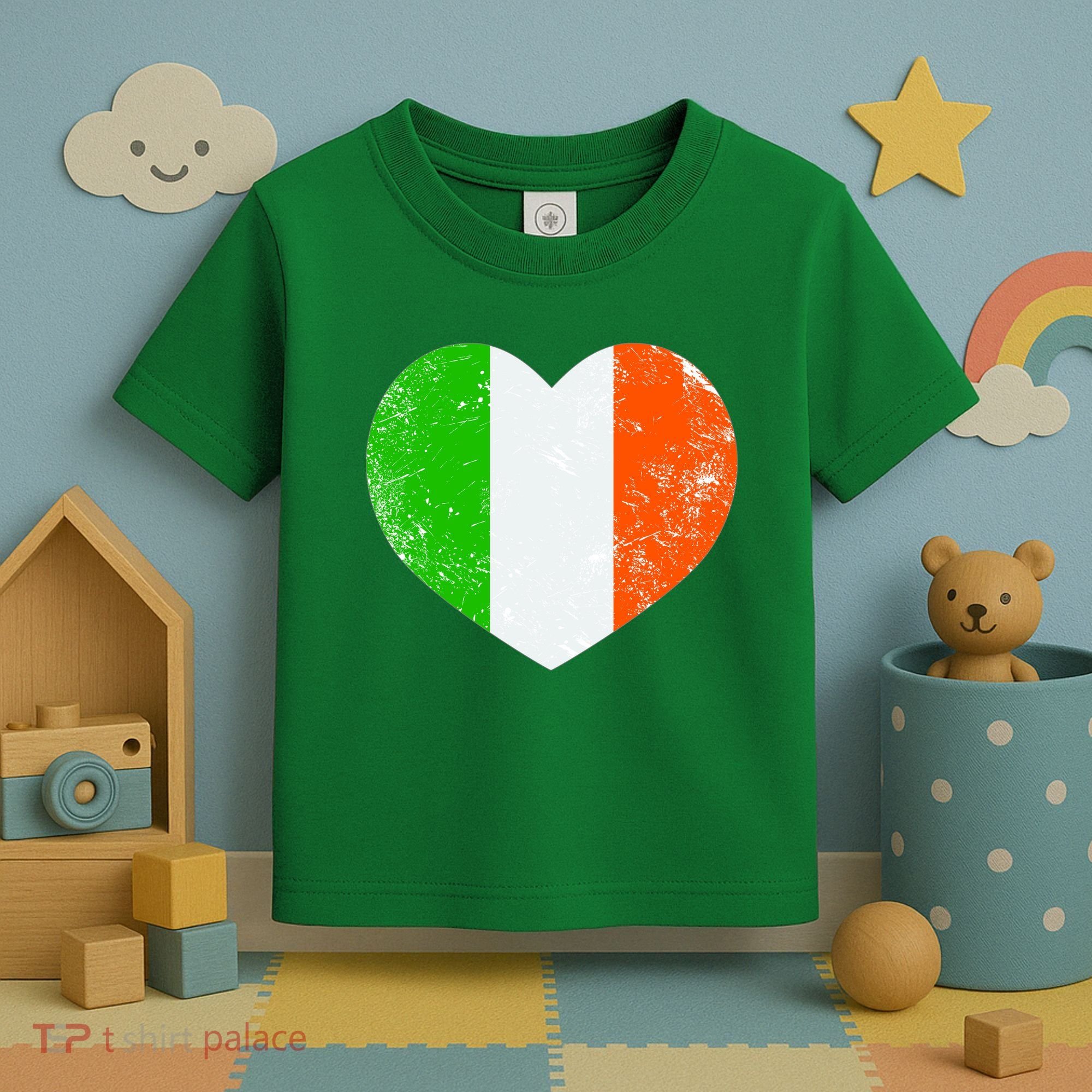 Ireland heart retro flag - St Patricks Day Toddler T-Shirt