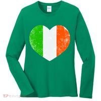 Ireland heart retro flag - St Patricks Day Women's Long Sleeve Shirt thumb 0