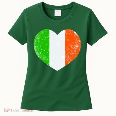 Ireland heart retro flag - St Patricks Day Women's T-Shirt