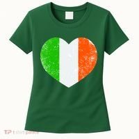 Ireland heart retro flag - St Patricks Day Women's T-Shirt thumb 0