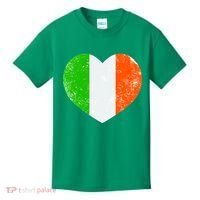 Ireland heart retro flag - St Patricks Day Kids T-Shirt thumb 0