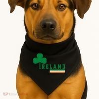 Ireland Irish Clover USA-Made Doggie Bandana thumb 1