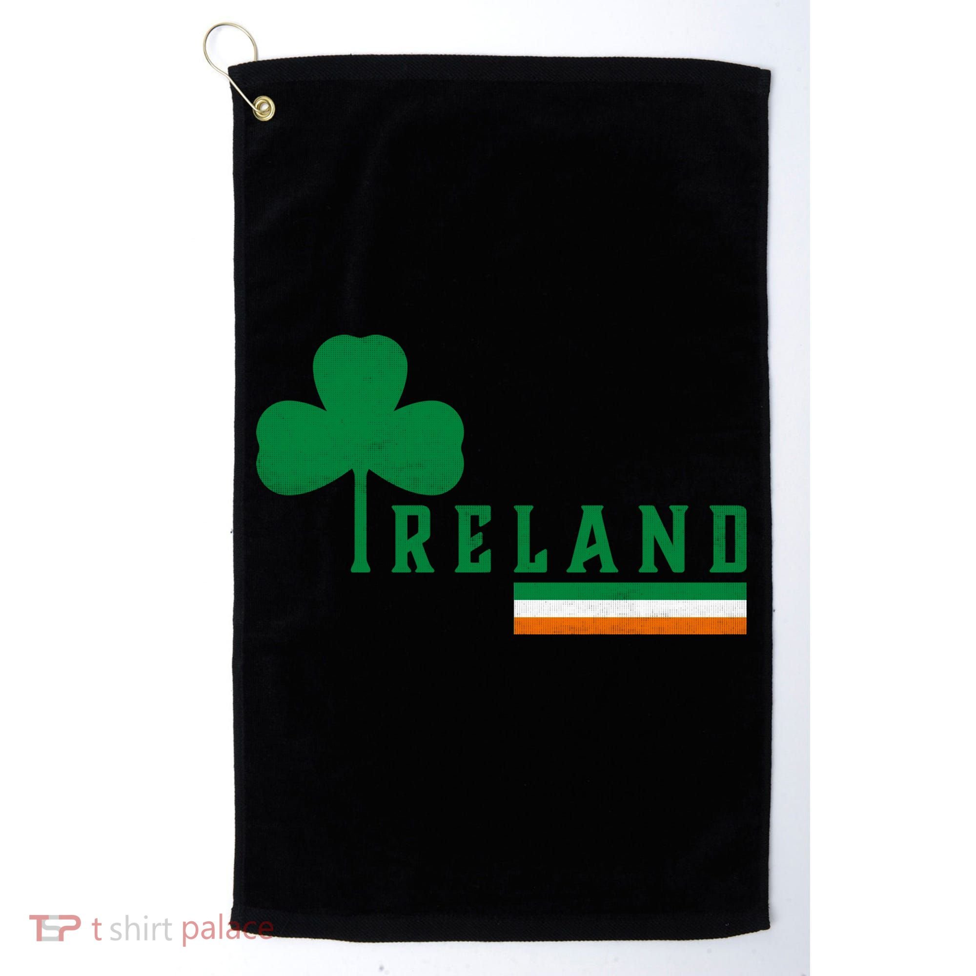 Ireland Irish Clover Golf Towel