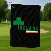 Ireland Irish Clover Golf Towel thumb 1