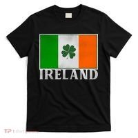 Ireland Shamrock Vintage Flag T-Shirt thumb 0