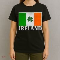 Ireland Shamrock Vintage Flag T-Shirt thumb 4