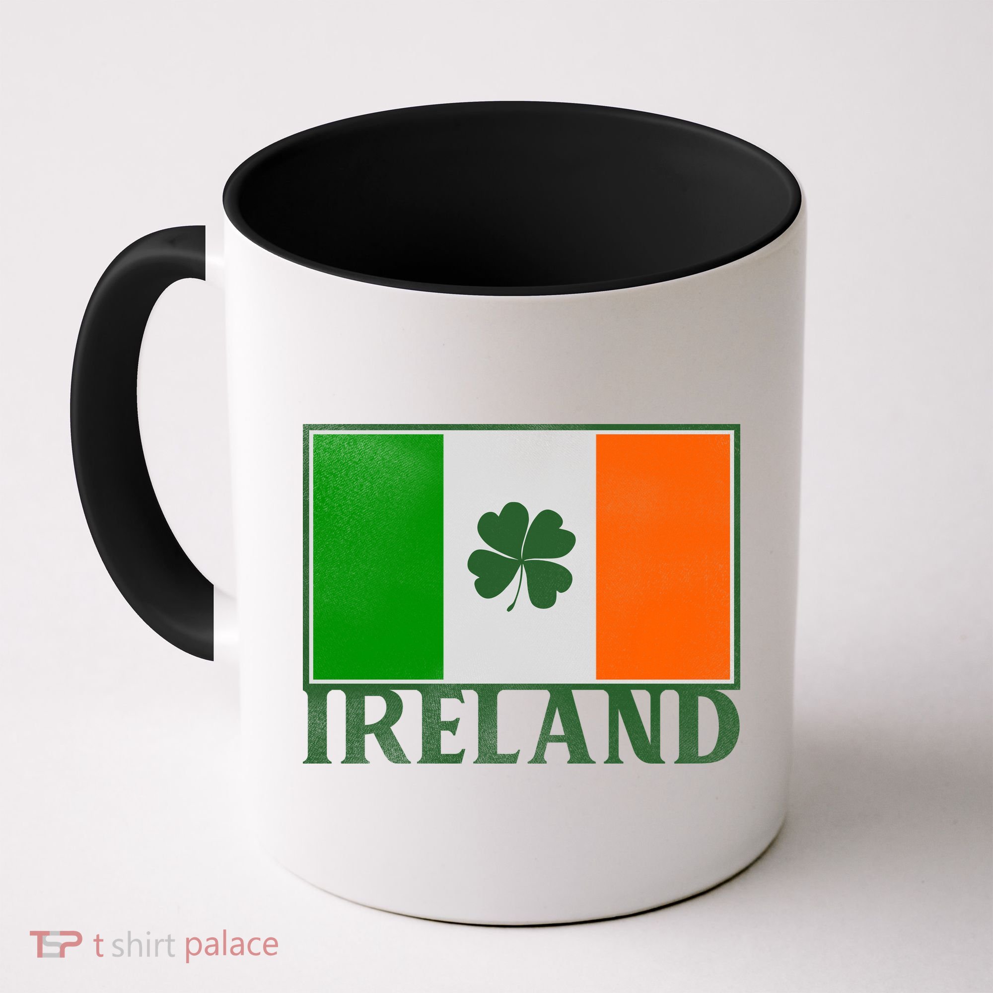 Ireland Shamrock Vintage Flag Coffee Mug