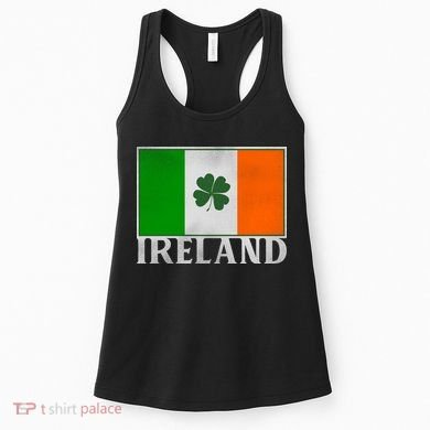 Ireland Shamrock Vintage Flag Women's Tank Top