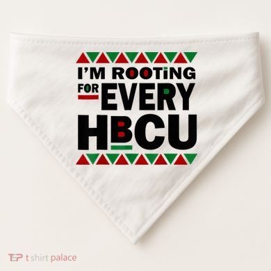 I'm Rooting For Every HBCU Black History Month African Pride USA-Made Doggie Bandana