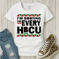 I'm Rooting For Every HBCU Black History Month African Pride Women's T-Shirt thumb 3