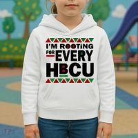 I'm Rooting For Every HBCU Black History Month African Pride Kids Hoodie thumb 3