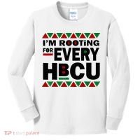 I'm Rooting For Every HBCU Black History Month African Pride Kids Long Sleeve Shirt thumb 0