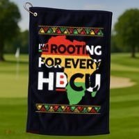 I'm Rooting For Every HBCU Graduation Costume Girl Golf Towel thumb 1