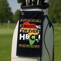 I'm Rooting For Every HBCU Graduation Costume Girl Golf Towel thumb 2