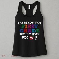 Im Ready For First Grade But Is It Ready For Me Women's Tank Top thumb 3