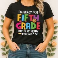 I'm Ready For 5th Grade Back To School First Day Of School Women's T-Shirt thumb 2