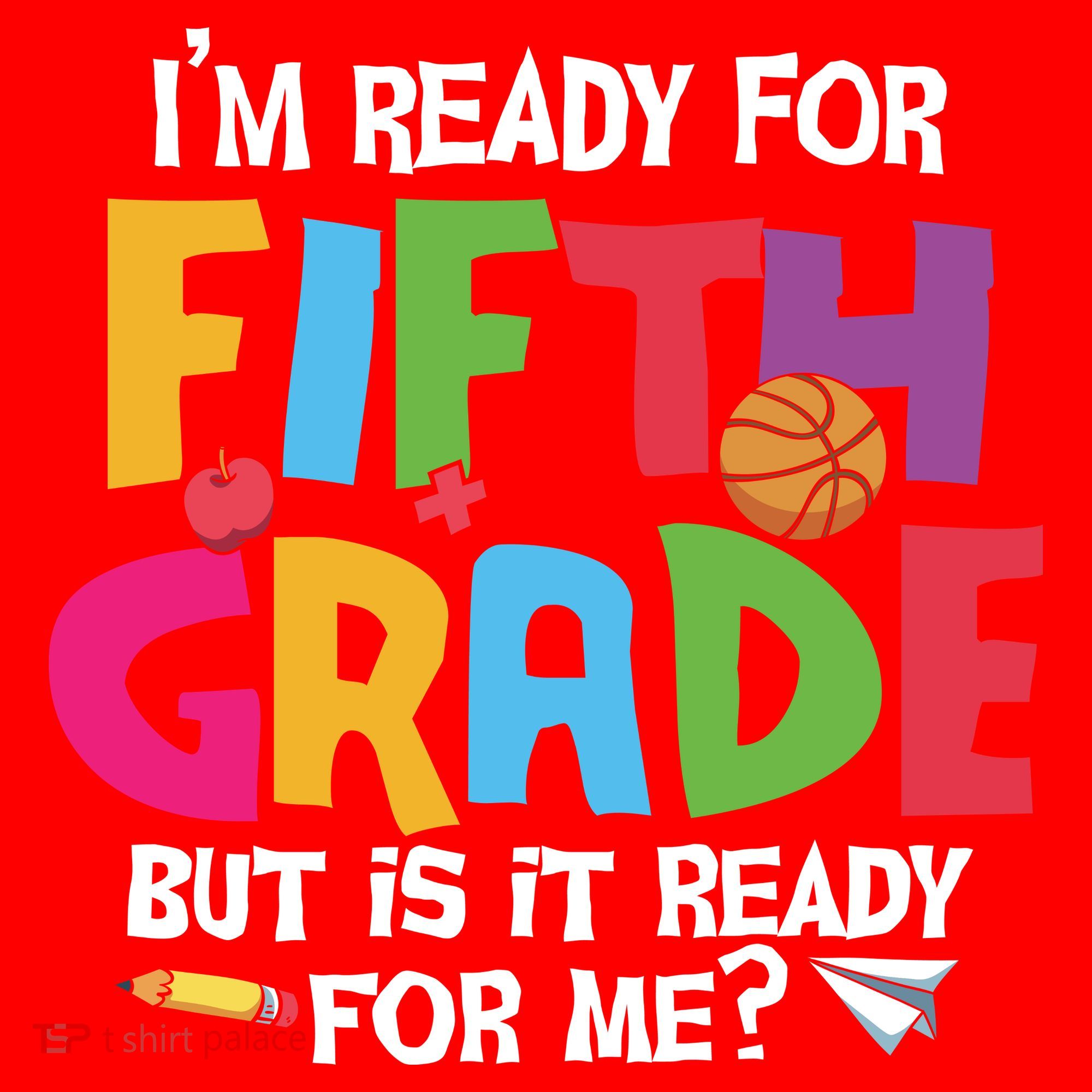 I'm Ready For 5th Grade Back To School First Day Of School Santa Hat