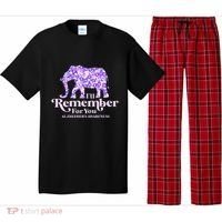 ILl Remember For You AlzheimerS Awareness Elephant Flower Pajama Set thumb 0
