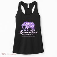 ILl Remember For You AlzheimerS Awareness Elephant Flower Women's Tank Top thumb 0