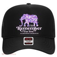 ILl Remember For You AlzheimerS Awareness Elephant Flower Hat thumb 0