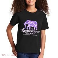ILl Remember For You AlzheimerS Awareness Elephant Flower Kids T-Shirt thumb 2
