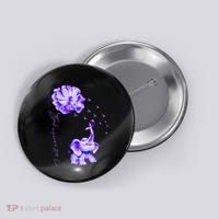 ILl Remember For You Purple Elephant AlzheimerS Awareness Button thumb 0
