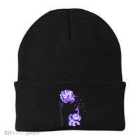 ILl Remember For You Purple Elephant AlzheimerS Awareness Beanie thumb 0