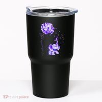 ILl Remember For You Purple Elephant AlzheimerS Awareness Tumbler thumb 0