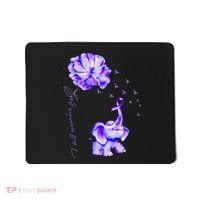 ILl Remember For You Purple Elephant AlzheimerS Awareness Mousepad thumb 0
