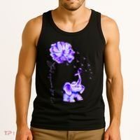 ILl Remember For You Purple Elephant AlzheimerS Awareness Tank Top thumb 3