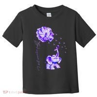 ILl Remember For You Purple Elephant AlzheimerS Awareness Toddler T-Shirt thumb 0
