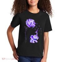 ILl Remember For You Purple Elephant AlzheimerS Awareness Kids T-Shirt thumb 2
