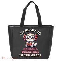 I'm Ready For 2nd Grade Axolotl Questions Funny 2nd Grade Tote Bag thumb 0