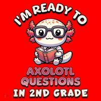 I'm Ready For 2nd Grade Axolotl Questions Funny 2nd Grade Santa Hat thumb 1