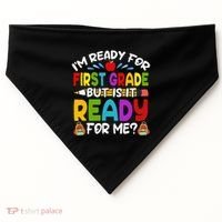Im Ready For First Grade Back To School 1st Grade USA-Made Doggie Bandana thumb 0