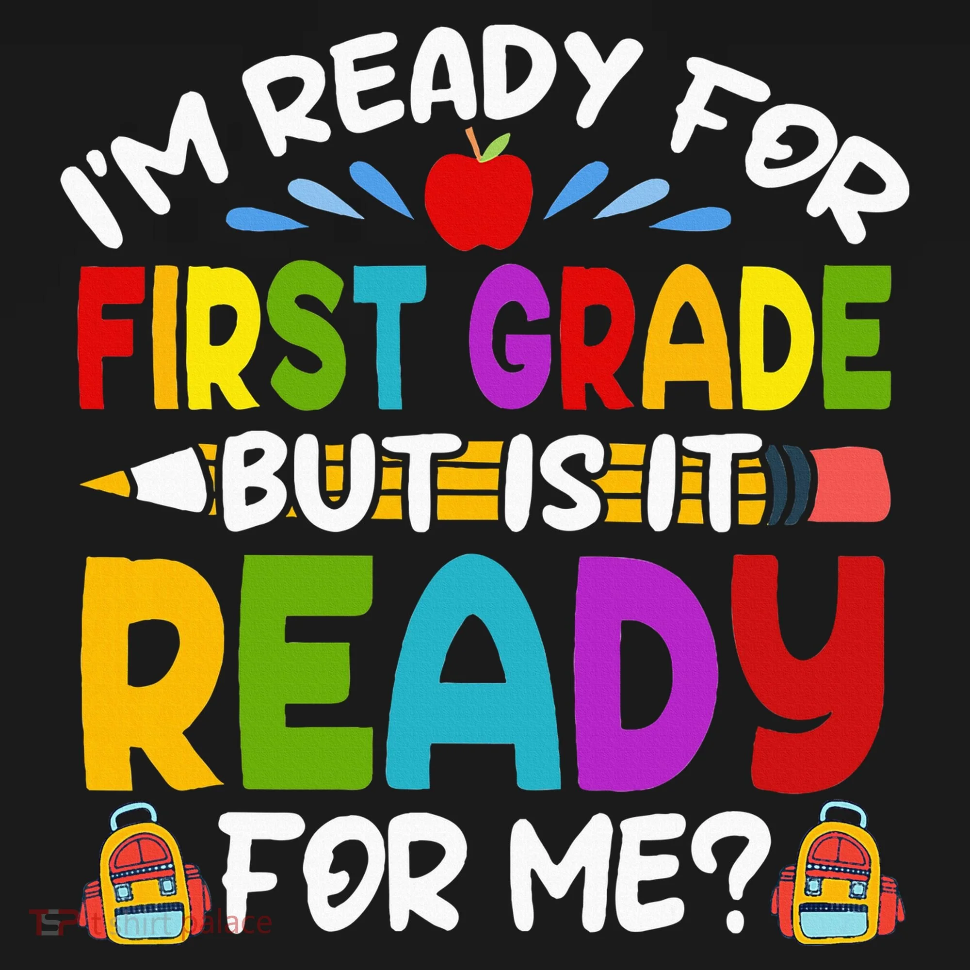 Im Ready For First Grade Back To School 1st Grade Toddler Hoodie