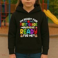 Im Ready For First Grade Back To School 1st Grade Kids Hoodie thumb 3