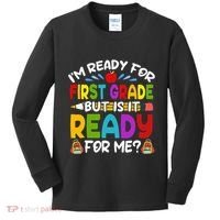 Im Ready For First Grade Back To School 1st Grade Kids Long Sleeve Shirt thumb 0