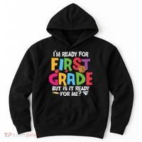 Im Ready For First Grade Funny Back To School 1st Grade Hoodie thumb 0