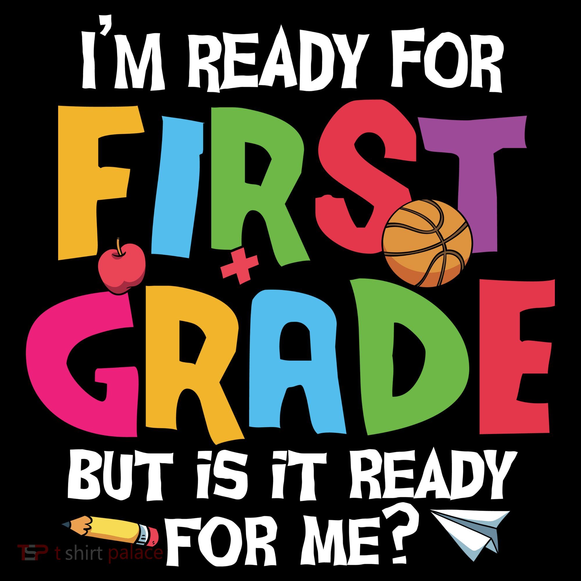Im Ready For First Grade Funny Back To School 1st Grade Mousepad