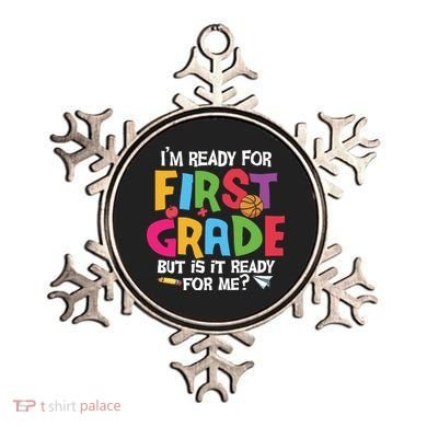 Im Ready For First Grade Funny Back To School 1st Grade Ornament