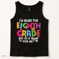 I'm Ready For 8th Grade Back To School First Day Of School Tank Top thumb 2
