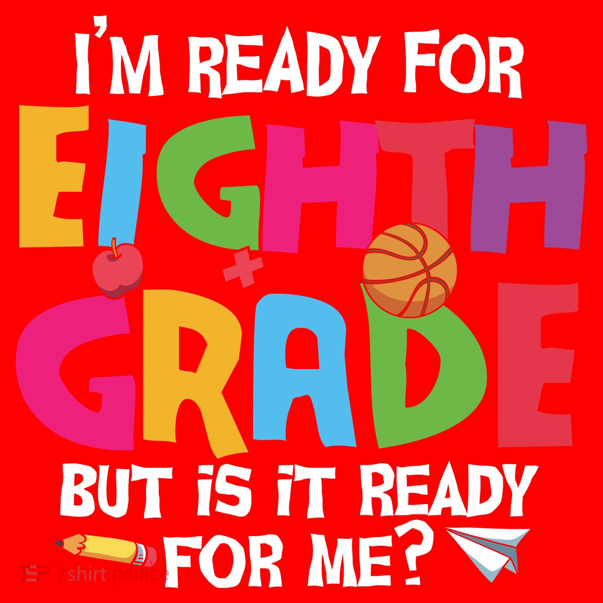 I'm Ready For 8th Grade Back To School First Day Of School Santa Hat