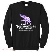 ILl Remember For You AlzheimerS Awareness Elephant Flower Sweatshirt thumb 0