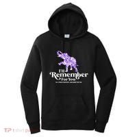 ILl Remember For You AlzheimerS Awareness Elephant Flower Women's Hoodie thumb 0